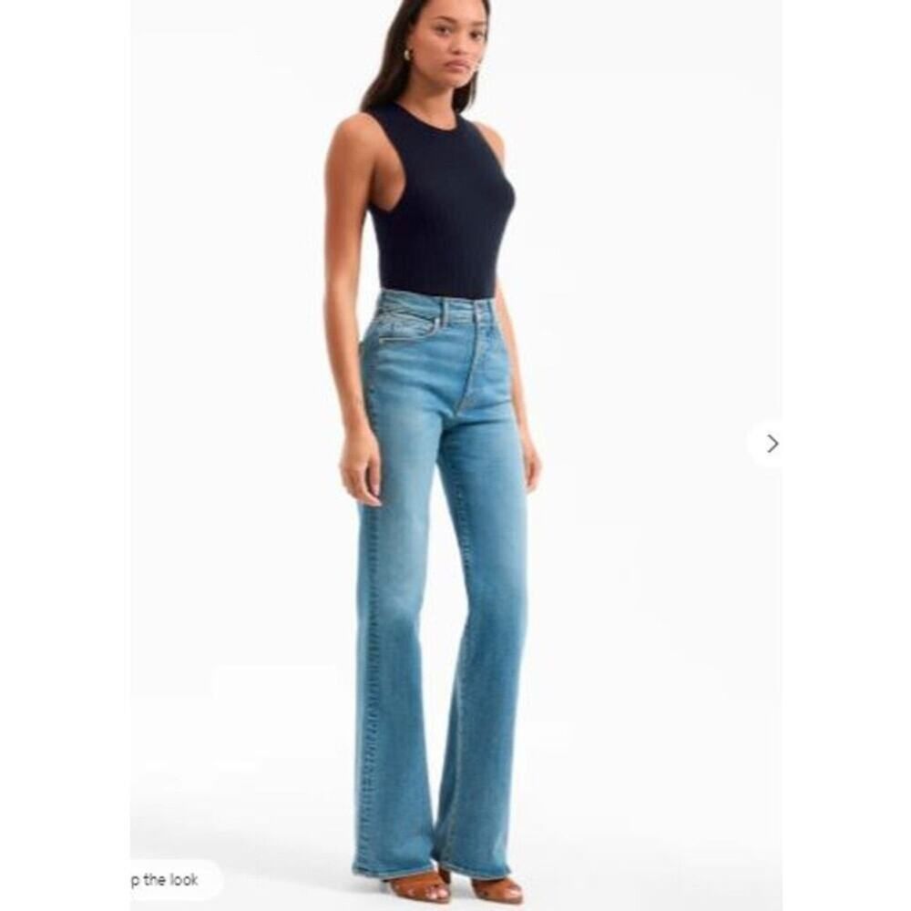 Veronica Beard Crosbie High Rise Wide Leg Jeans Ripple Haze Sz 26 NWT 348